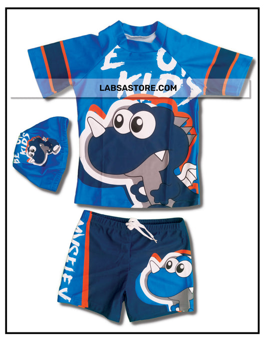 Maillot de bain pour garçon Dino blue