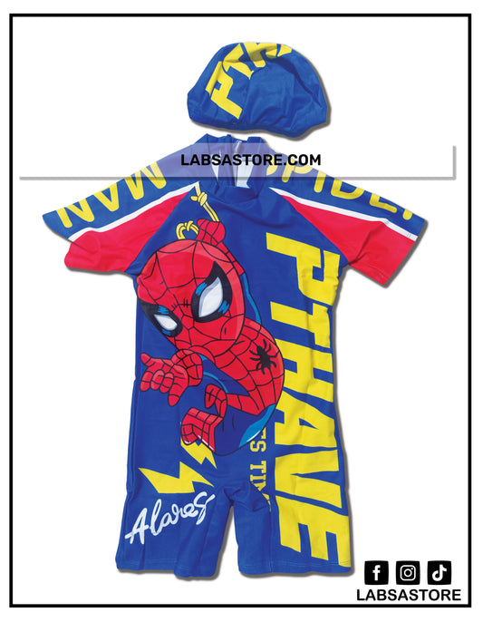 Maillot de bain pour garçon spiderweb